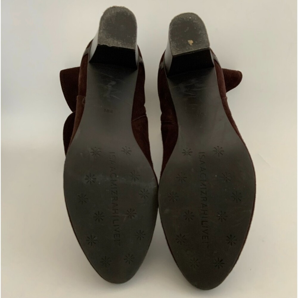 Isaac Mizrahi Live Mid-calf Suede Boots Brown 10 - Picture 9 of 16